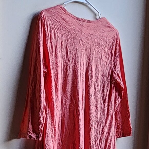 Jess & Jane Pink Angled Scoop Neck Jersey Size Small - Picture 10 of 14